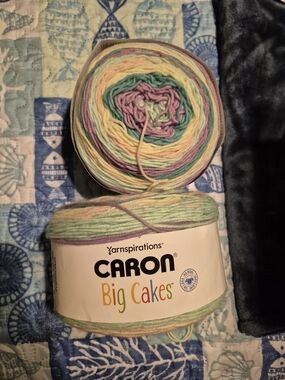 2 Caron Big Cakes - Boysenberry - Gradient Yarn Cake